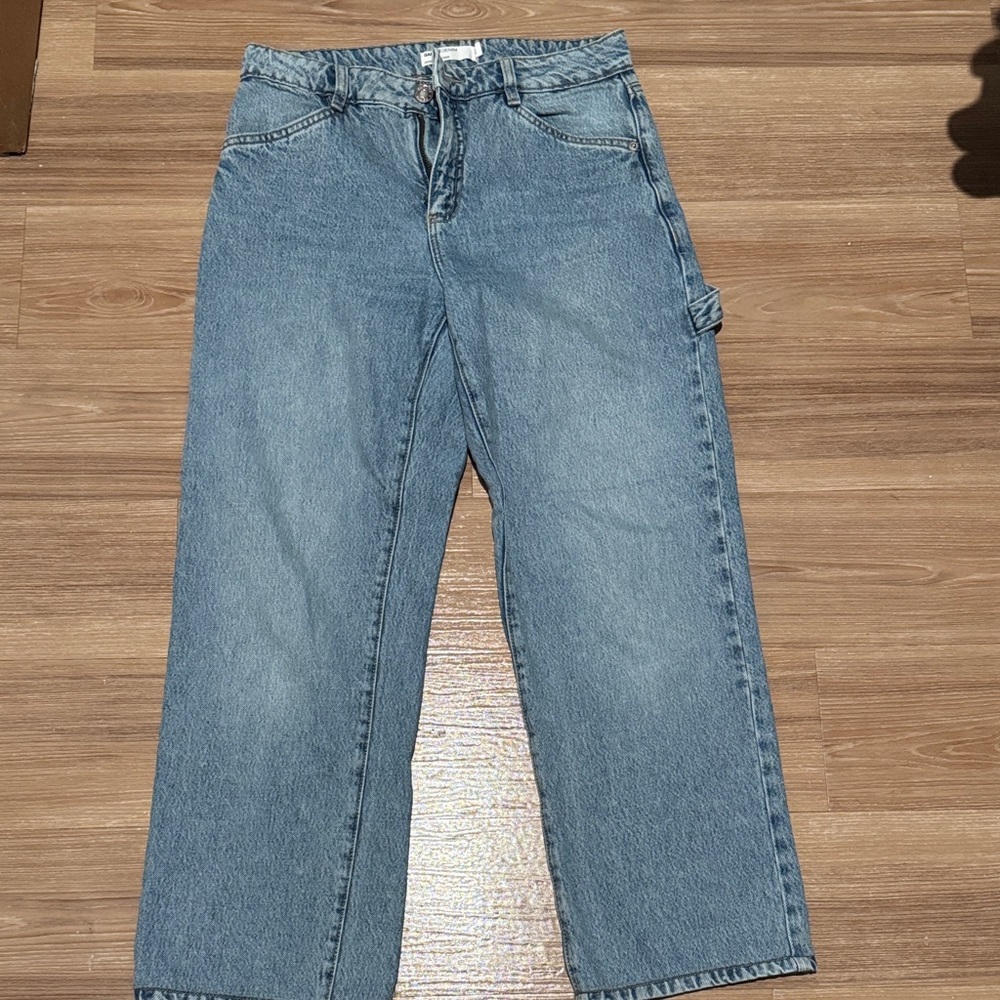 Garage Light Blue Straight Leg Jeans